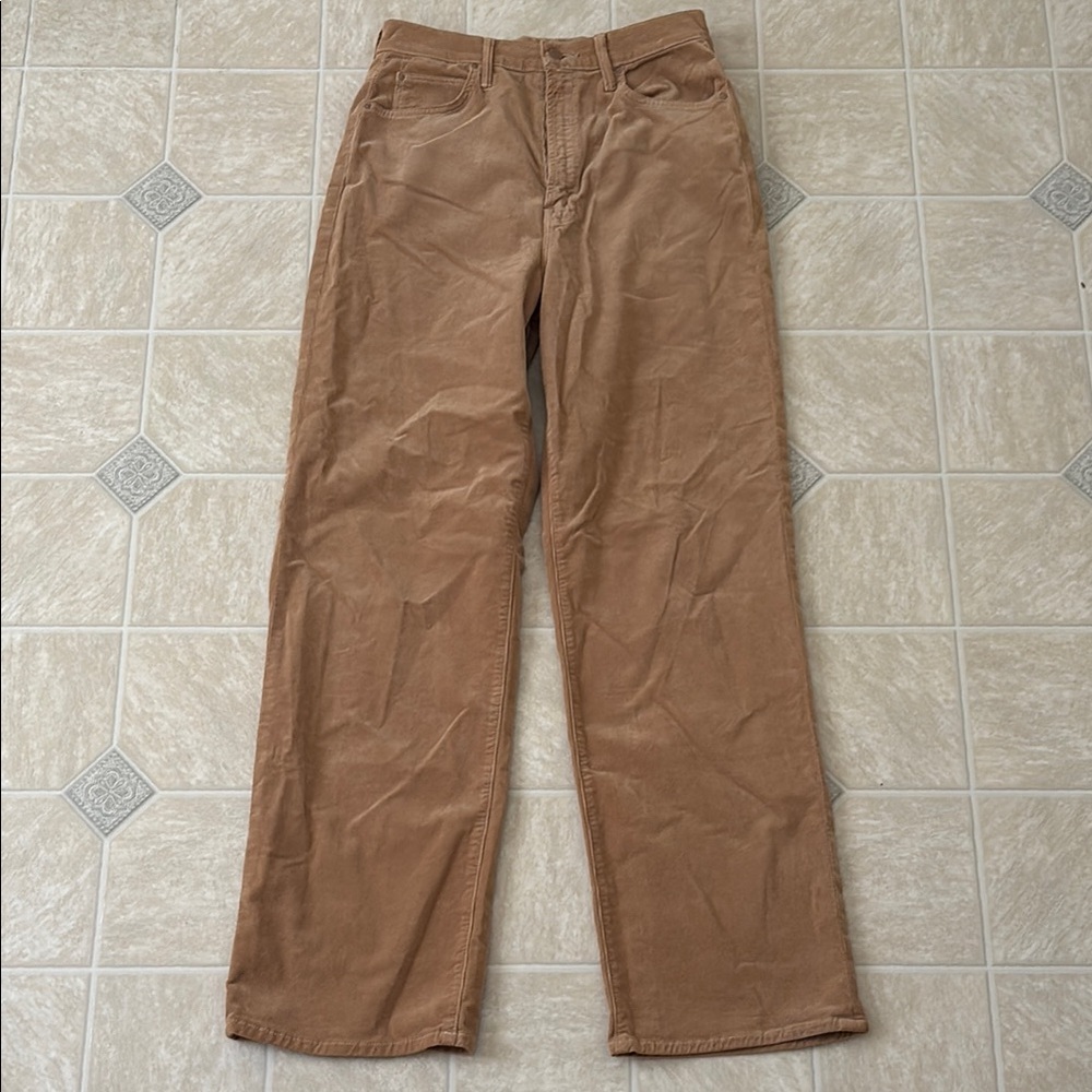 MOTHER Brown Straight Leg Pants